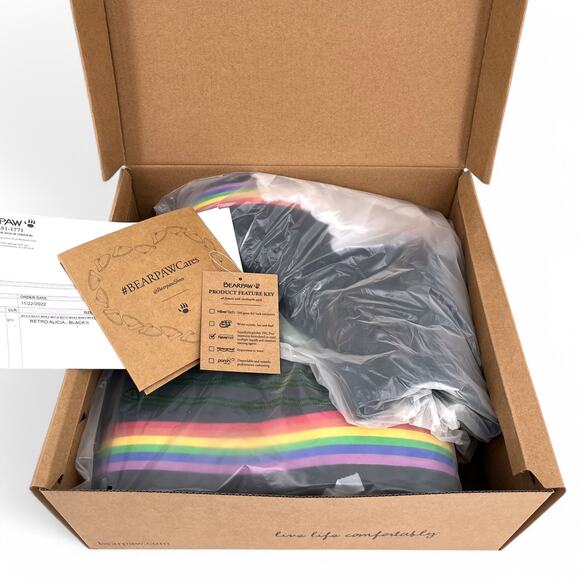 Bearpaw Retro Alicia Boots Black with Rainbow Platform Women's 8 M - Picture 12 of 15